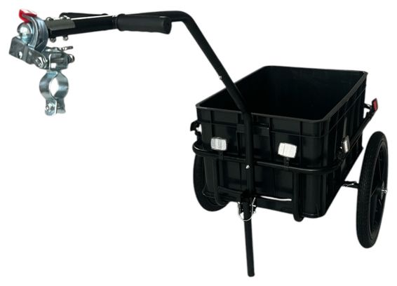 Remorque Vélo Cargo Cycltracte 20 Pouces – 130L, Caisse Alu Brillant, Neuve