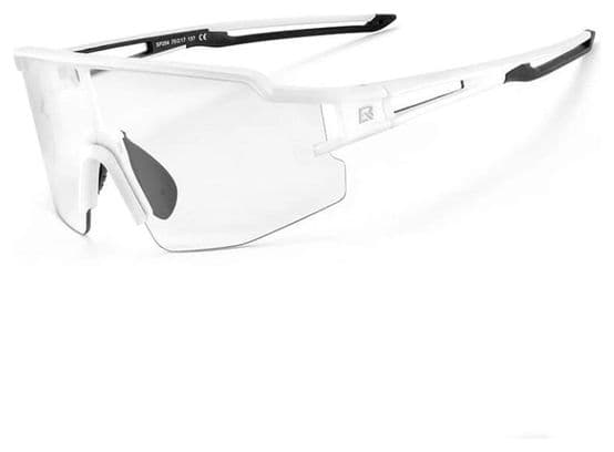 Rockbros lunettes de cyclisme photochromiques UV400 - blanc