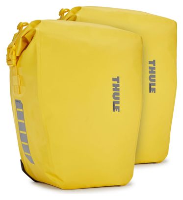 Par de bolsas para bicicleta Thule Shield Pannier 25L (50L) amarillo