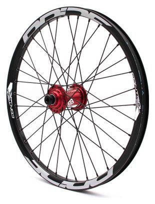 Paire de Roues Alu Pride Control Pro Disque 36h Rouge