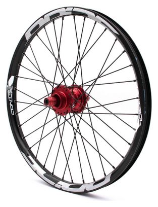 Paire de Roues Alu Pride Control Pro Disque 36h Rouge