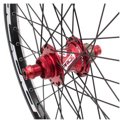 Paire de Roues Alu Pride Control Pro Disque 36h Rouge