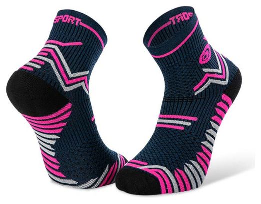 Pair of BV Sport Trail Ultra Socks Blue Pink