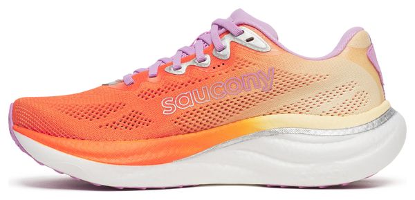 Chaussures Running Saucony Ride 19 Orange/Rose Femme