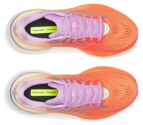 Chaussures Running Saucony Ride 19 Orange/Rose Femme