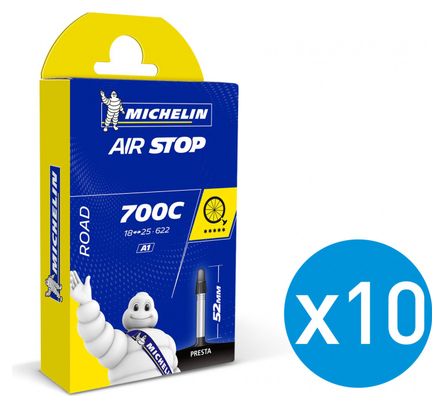 MICHELIN 10 BUTYL A1 Inner Tubes 700 x 18/25C Presta 52 mm