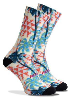 Chaussettes Velo Rogelli Hawaii - Homme - Bleu/Rose