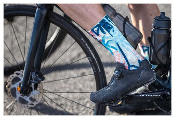 Chaussettes Velo Rogelli Hawaii - Homme - Bleu/Rose