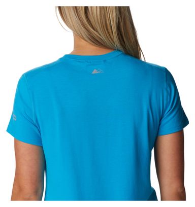 Camiseta Columbia Endless Trail Running Azul Mujer