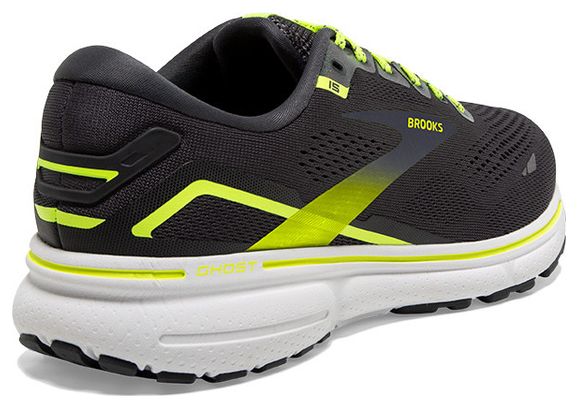 Brooks Ghost 15 Grey Yellow Men's Running Shoes