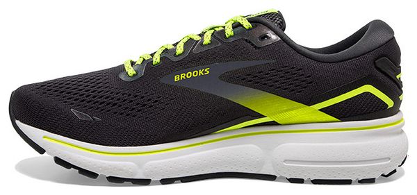 Brooks Ghost 15 Running Shoes Grey Yellow Men's