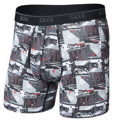 Saxx Quest Quick-Dry Mesh boxershort, grijs/meerkleurig, heren
