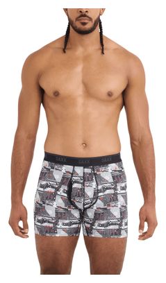 Saxx Quest Quick-Dry Mesh boxershort, grijs/meerkleurig, heren