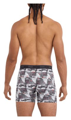 Saxx Quest Quick-Dry Mesh boxershort, grijs/meerkleurig, heren