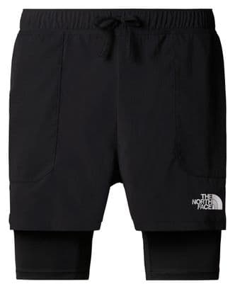 The North Face Sunriser 4In 2-in-1 Shorts Zwart