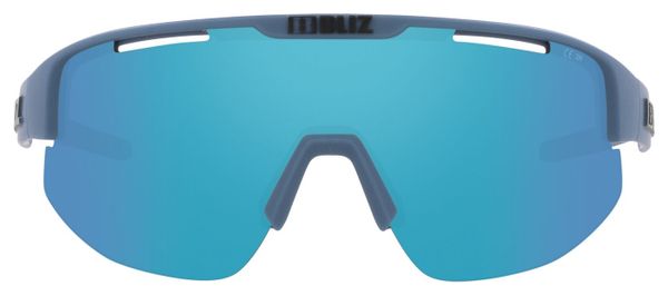 Bliz Matrix Brille Mattblau - Spiegelglas Blau