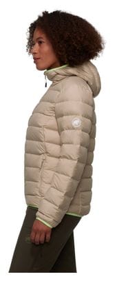 Chaqueta de plumón Mammut Waymarker IN Beige con capucha para mujer