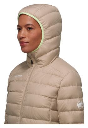 Piumino Mammut Waymarker IN con cappuccio beige da donna