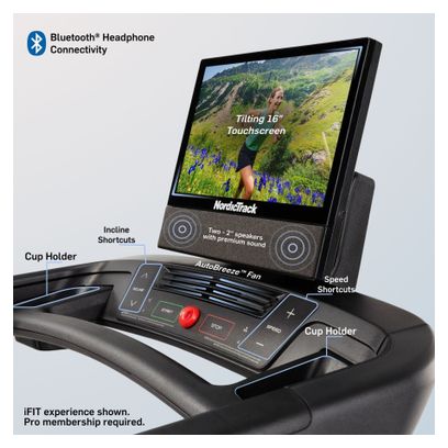 Tapis de course T Series 16 / +12 inclianaison / 20 km/h