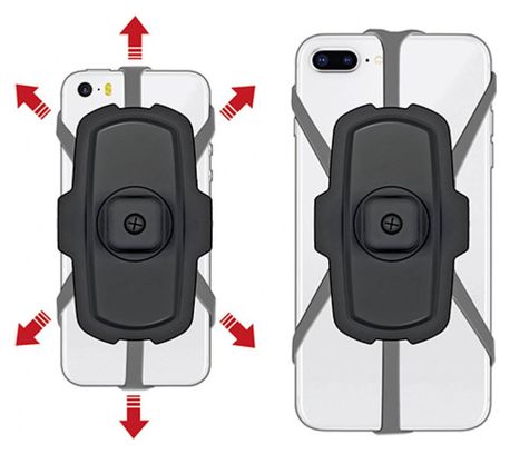 Soporte de manillar para teléfono inteligente Klickfix PhonePad Quad-Mini