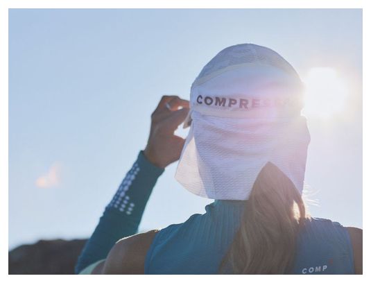 Casquette Compressport Ice Sun Shade Blanc 