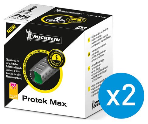 MICHELIN 2 Protek Max MTB Tube 29x1.85 - 29x2.30 Presta 40mm