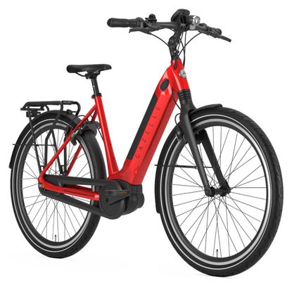 Gazelle Ultimate C8 + HMB L Bicicleta de ciudad híbrida Shimano Nexus 8S 500 Wh 700 mm Champion Red 2020