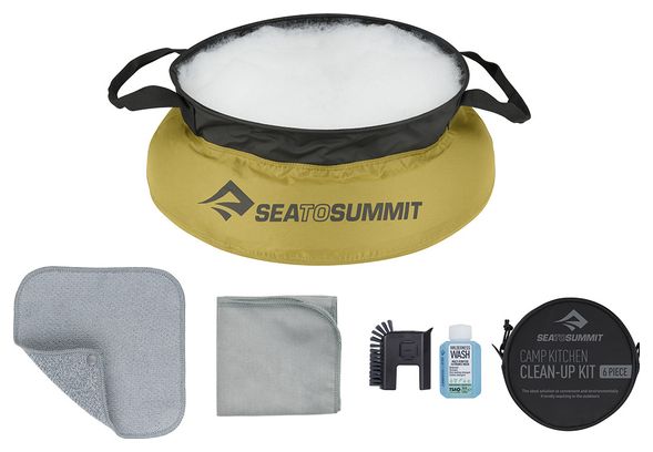 Kit de nettoyage Sea To Summit Brosse + Savon Multi usage 50ml + Cuisine 10L + Serviettes