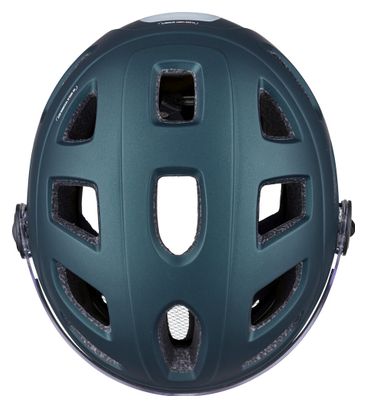 Urban Helm Cairn Quartz Transparent Visor Led Usb Dunkelgrün