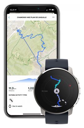 Suunto 9 Peak Titanium Granite Blue GPS horloge