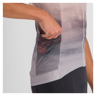 Maillot Manches Courtes Sportful Flow Supergiara Gris