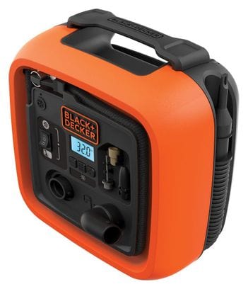 Gonfleur-compresseur filaire - 11 bars 160 PSI BLACK+DECKER ASI400-XJ