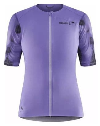 Craft Pro Gravel Violet Women's short-sleeved cycling jersey