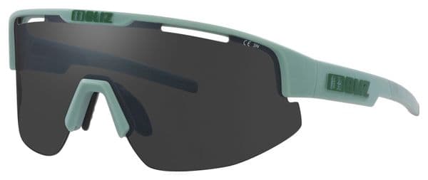 Bliz Matrix Glasses Matte Green - Smoke Mirror Silver