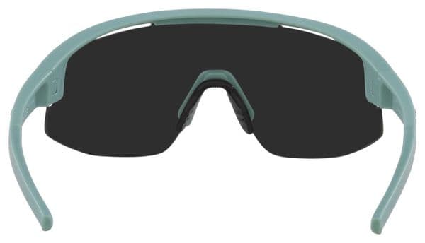 Bliz Matrix Glasses Matte Green - Smoke Mirror Silver