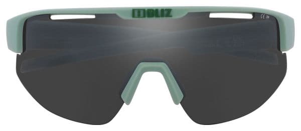 Bliz Matrix Glasses Matte Green - Smoke Mirror Silver