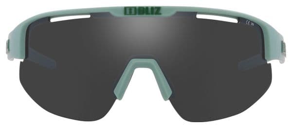 Bliz Matrix Glasses Matte Green - Smoke Mirror Silver