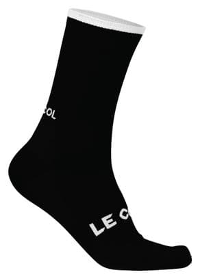 Le Col Tech Wool Black/White Top Socks