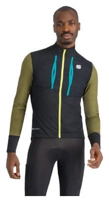 Chaqueta de manga larga Sportful Supergiara Hombre Negro/Verde/Azul