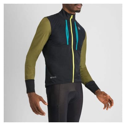 Giacca a manica lunga Sportful Supergiara Uomo Nero/Verde/Blu