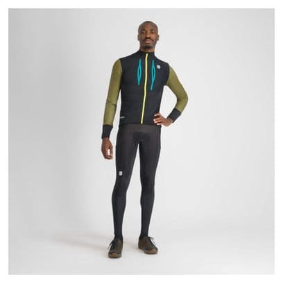 Giacca a manica lunga Sportful Supergiara Uomo Nero/Verde/Blu