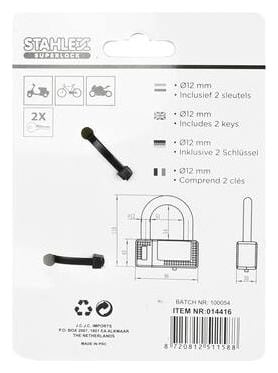 Antivol en U  96x110 mm noir