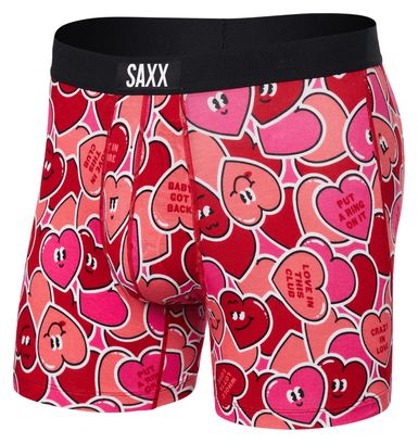 Boxer Saxx Vibe Super Soft Whole Lotta Love Rouge Homme