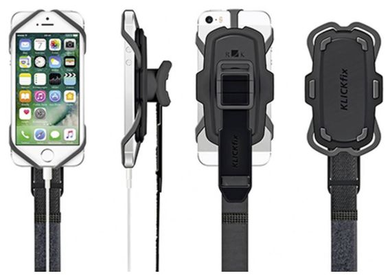 Soporte para manillar Klickfix PhonePad Loop para teléfono inteligente