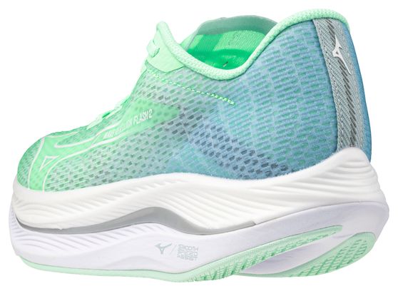 Mizuno Wave Rebellion Flash 2 Dames Hardloopschoenen Groen