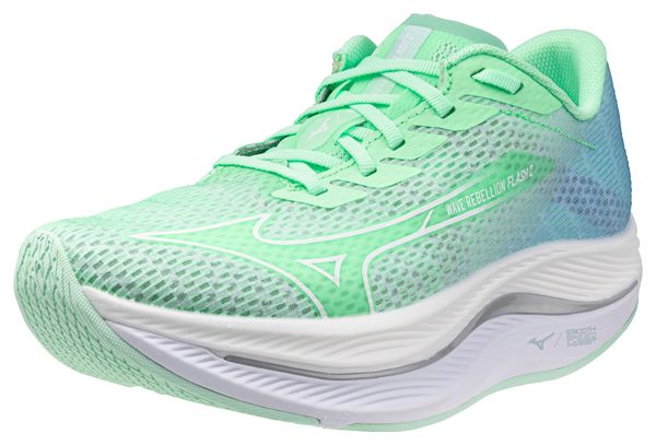 Mizuno Wave Rebellion Flash 2 Dames Hardloopschoenen Groen