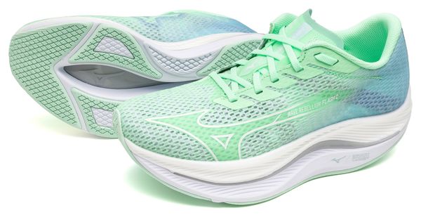 Mizuno Wave Rebellion Flash 2 Dames Hardloopschoenen Groen