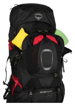 Herren-Wanderrucksack Osprey Aether Plus 100L Schwarz