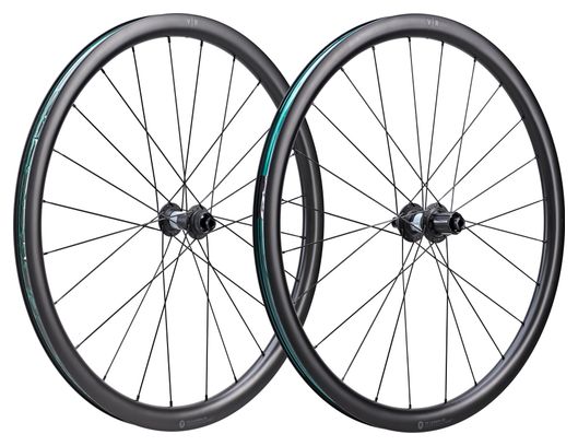 Paire de Roues Van Rysel VR Carbon 35 700 mm | 12x100 - 12x142 mm | Center Lock