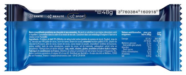 Barres Protéinées - Chocolat et Amandes - 12 barres